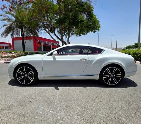 White Bentley Continental GT 2014
