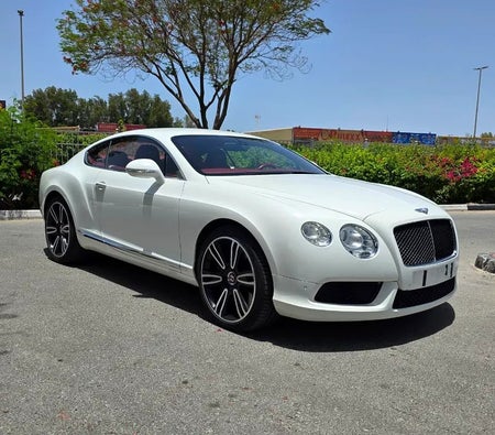 White Bentley Continental GT 2014