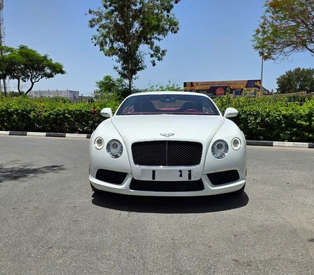White Bentley Continental GT 2014