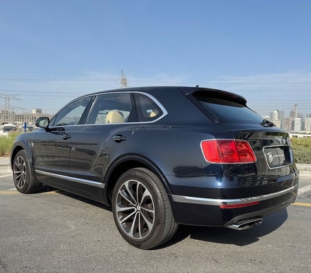 Blue Bentley Bentayga W12 AWD 2017