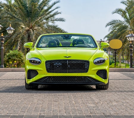 Yellow Bentley Continental GTC 2026
