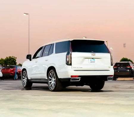 White Cadillac Escalade Platinum 2021