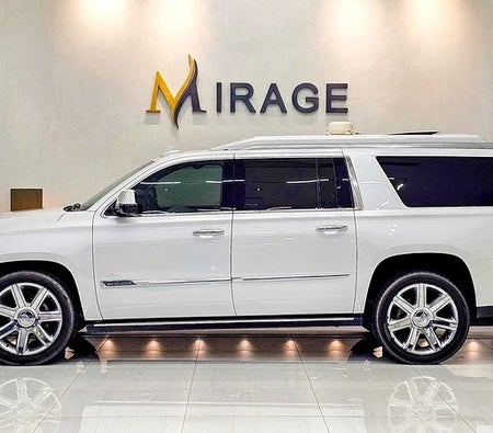 White Cadillac Escalade Platinum 2016