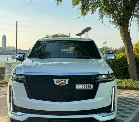 White Cadillac Escalade 2022