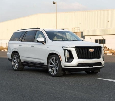 White Cadillac Escalade 2025