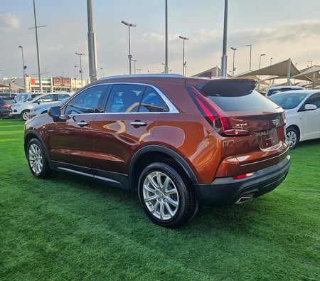 Orange Cadillac XT4 Luxury 2019