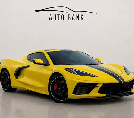 Gelb Chevrolet Corvette Stingray 3LT 2022 Gelb Chevrolet Corvette Stingray 3LT 2022