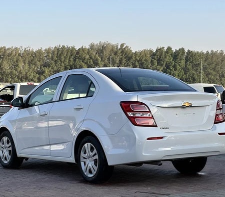 White Chevrolet Aveo LS 2019