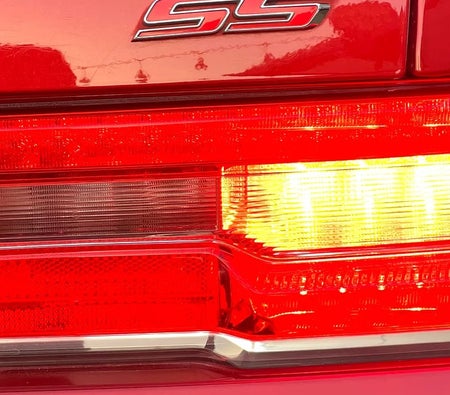 Red Chevrolet Camaro SS 2015