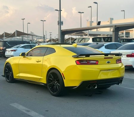 Yellow Chevrolet Camaro SS 2018