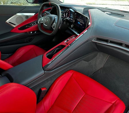 Red Chevrolet Corvette C7 Stingray Convertible 2024