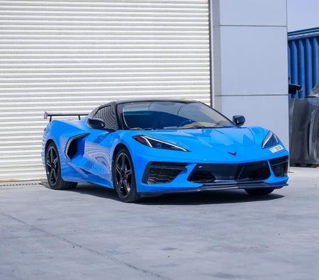 Blauw Chevrolet Corvette C8 Stingray Convertible 2023