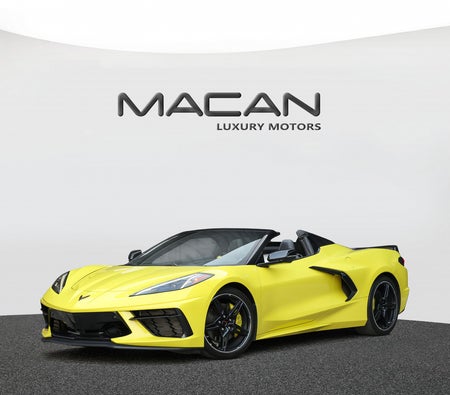Yellow Chevrolet Corvette C8 Stingray 2022