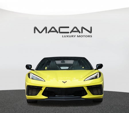 Yellow Chevrolet Corvette C8 Stingray 2022