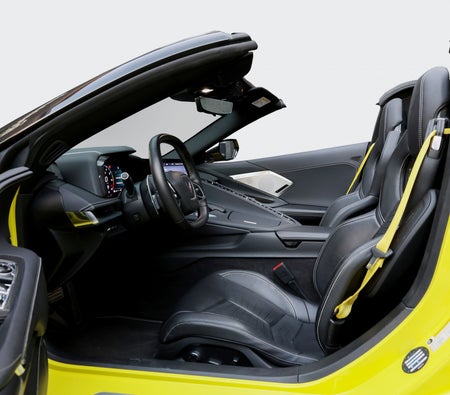 Yellow Chevrolet Corvette C8 Stingray 2022