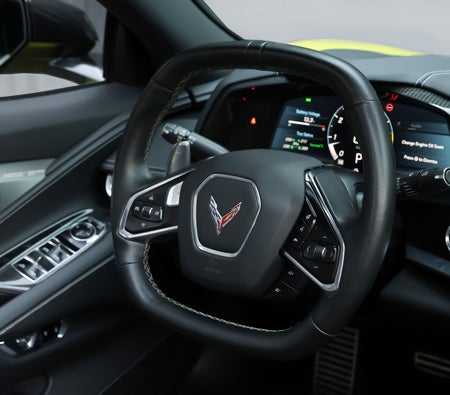 Yellow Chevrolet Corvette C8 Stingray 2022