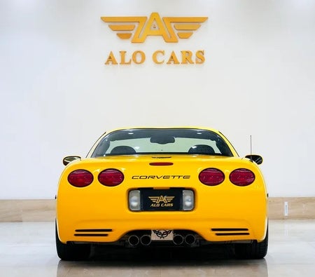 Yellow Chevrolet Corvette Z06 2003