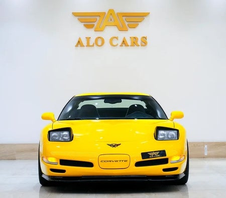 Yellow Chevrolet Corvette Z06 2003