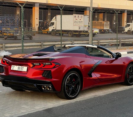 Red Chevrolet Corvette C8 Stingray Convertible 2023