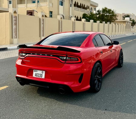 红色的 Dodge 充电器V6 2022 红色的 Dodge 充电器V6 2022