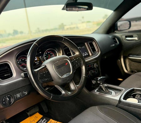 红色的 Dodge 充电器V6 2022