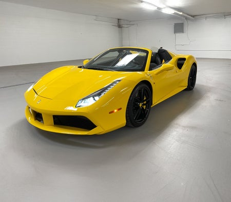 Yellow Ferrari 488 Spider 2018 Yellow Ferrari 488 Spider 2018