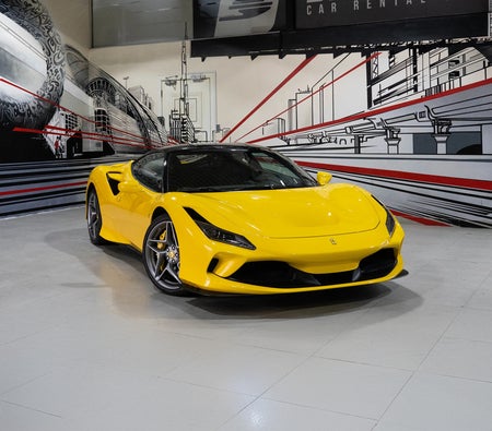 Yellow Ferrari F8 Tributo 2022 Yellow Ferrari F8 Tributo 2022