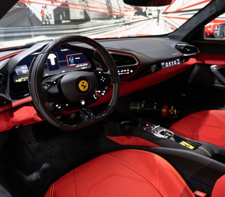 Red Ferrari 296 GTB 2023