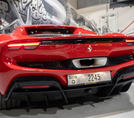 Red Ferrari 296 GTB 2023