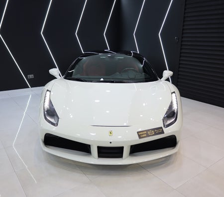 White Ferrari 488 GTB 2017