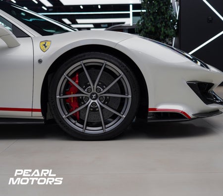White Ferrari 488 Pista 2019