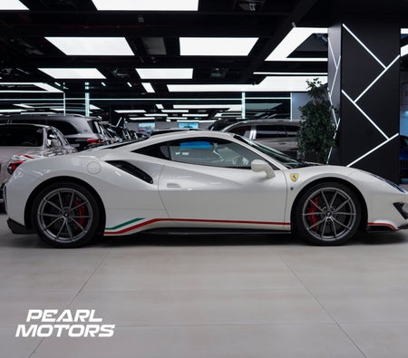 White Ferrari 488 Pista 2019