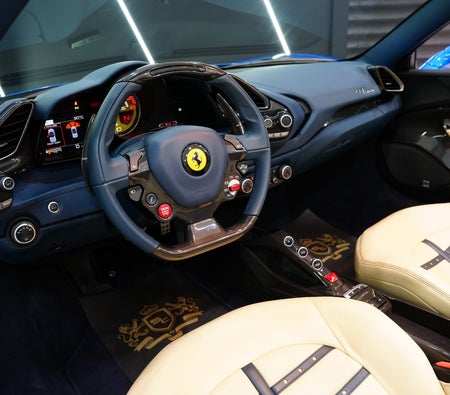 Bleu Ferrari 488 Spider 2017