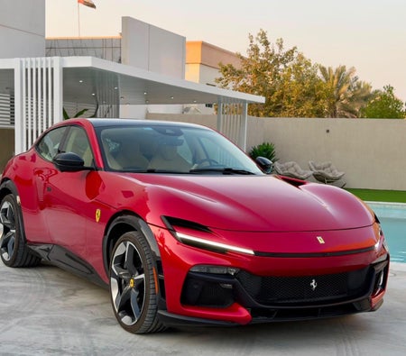 Red Ferrari Purosangue 2024