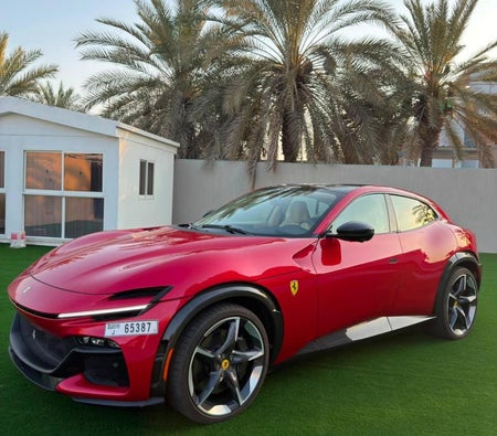 Red Ferrari Purosangue 2024
