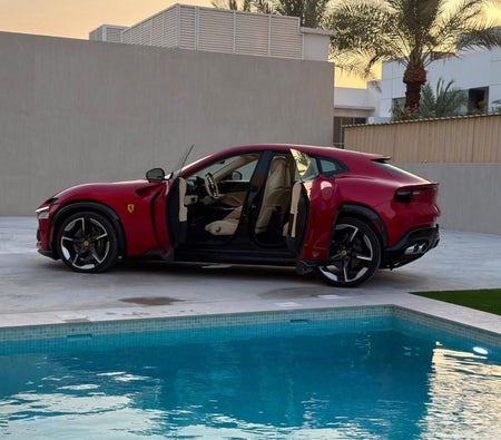 Red Ferrari Purosangue 2024