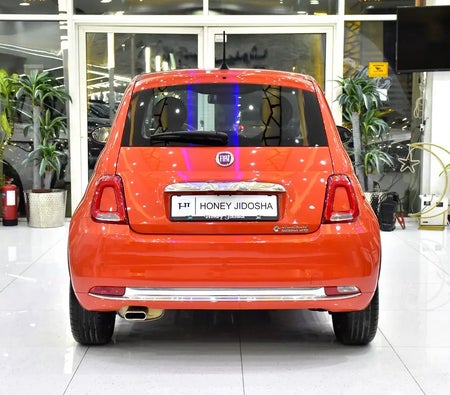 Oranje Fiat 500 Dolcevita 2024