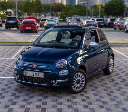 Blue Fiat 500C 2022 Blue Fiat 500C 2022