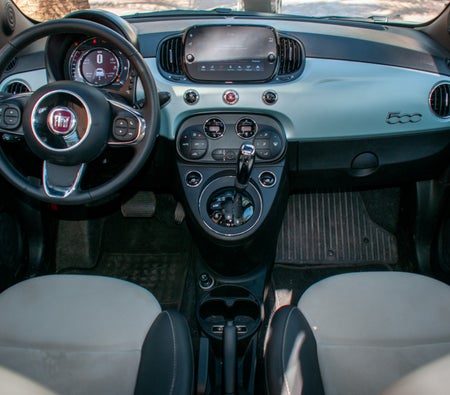 Silver Fiat 500C 2023