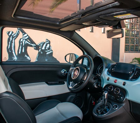 Silver Fiat 500C 2023