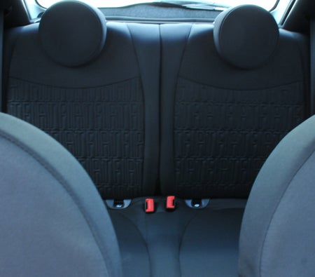 Blue Fiat 500C 2023