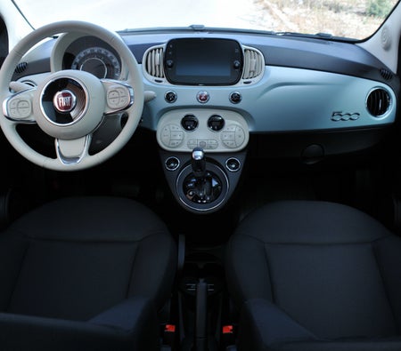Blue Fiat 500C 2023 Blue Fiat 500C 2023