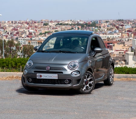 Blue Fiat 500C 2023 Blue Fiat 500C 2023