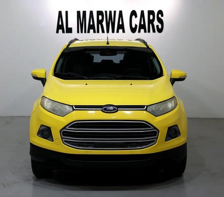 Yellow Ford EcoSport Trend 2015