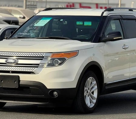 Blanc Ford Explorer XLT 2012