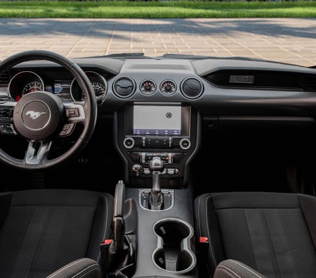 Red Ford Mustang EcoBoost 2022