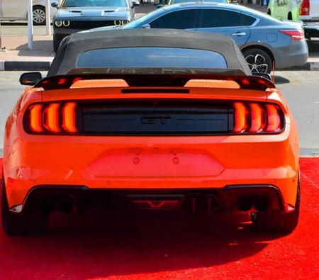 Orange Ford Mustang GT 2023