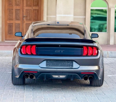 Gray Ford Mustang GT 2019