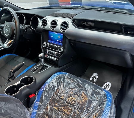 Blue Ford Mustang EcoBoost 2020