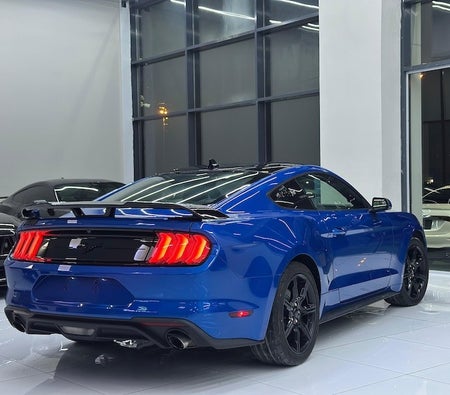 Blue Ford Mustang EcoBoost 2020